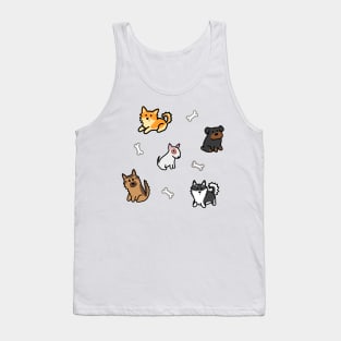 Pups and bones pattern Tank Top